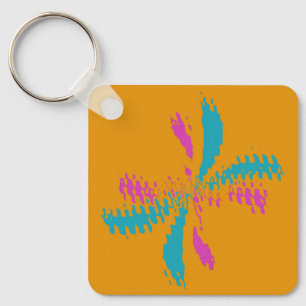 Porte-clés Simple Abstrait Papillon Motif Messy Vol