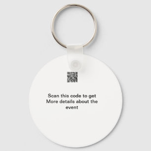 Porte-clés Simple analyse de code Q R modèle d'événement méti