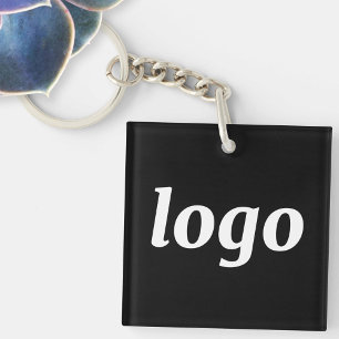 Porte-clés Simple branding de logo promotionnel pour entrepri