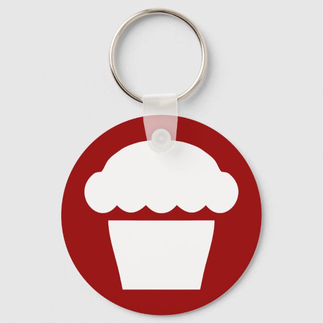 Porte-clés simple cupcake / muffin (Recto)