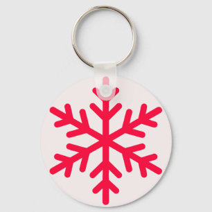 Porte-clés Simple Flocon de neige, Minimaliste hivernal