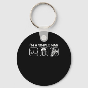 Porte-clés Simple Homme Girls Bière Motocross Motocross Biker