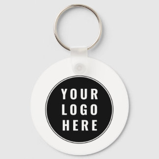 Porte-clés Simple QR Code Business Logo Modern