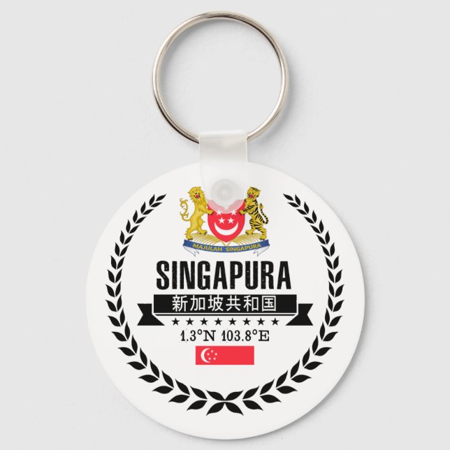 Porte-clés Singapour (Recto)
