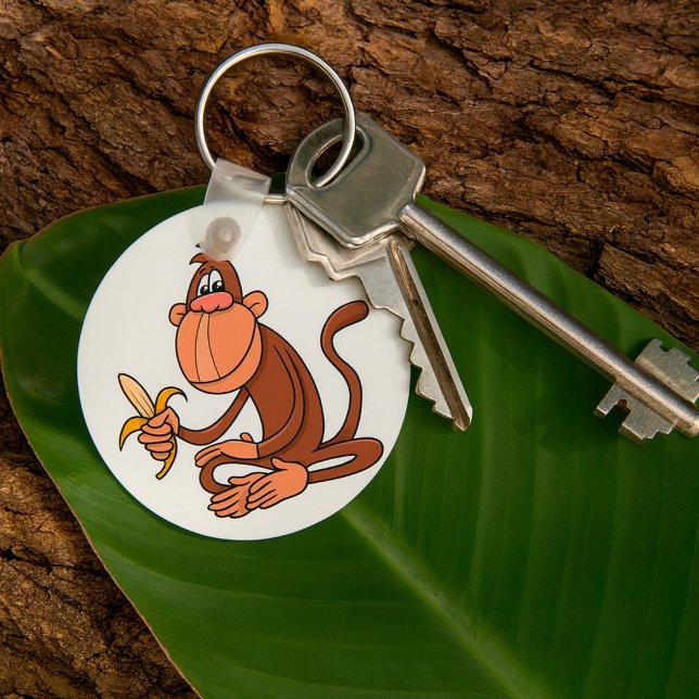 Porte-clés Singe À La Banane (Créateur téléchargé)