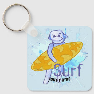 Porte-clés Singe Chaussette Surfeur