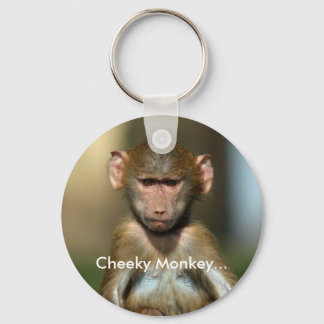 Porte-clés Singe Cheeky - Bébé mignon Porte - clé babouin