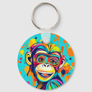 Porte-clés Singe souriant
