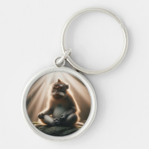 Porte-clés singe voit
