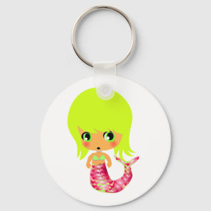 Porte-clés sirène magique chibi 3