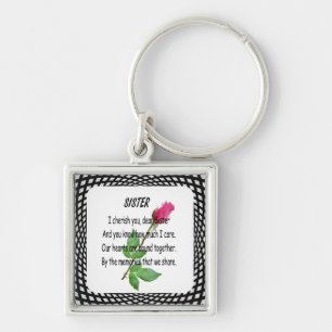 PORTE-CLÉS SISTER QUOTE