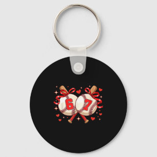 Porte-clés Six Seven 67 Mème Baseball