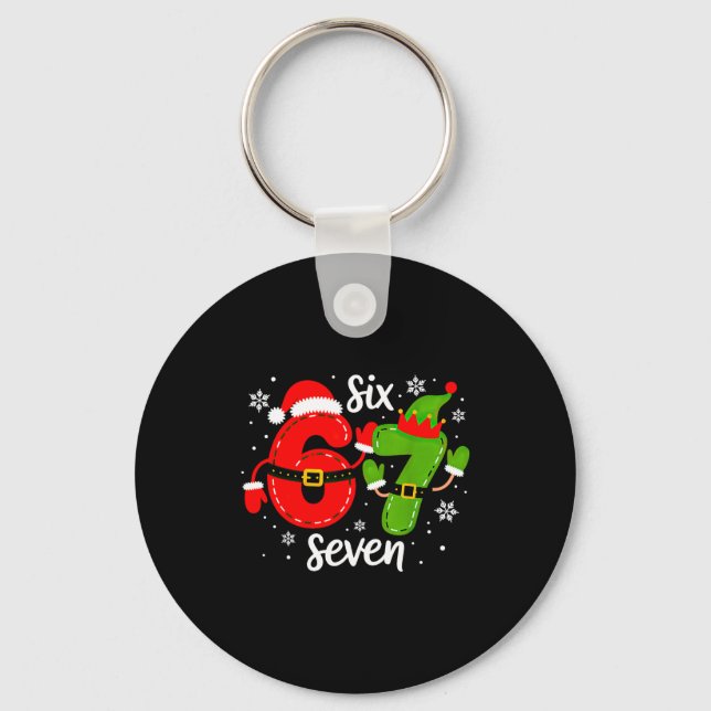 Porte-clés Six Seven Meme Christmas 67 Xmas  (Recto)