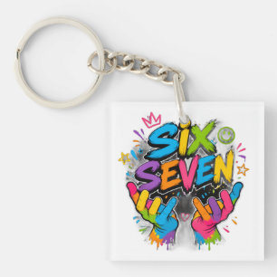 PORTE-CLÉS SIX SEVEN VIBES