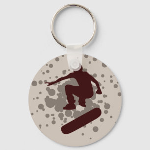 Porte-clés skateboard. bulles.