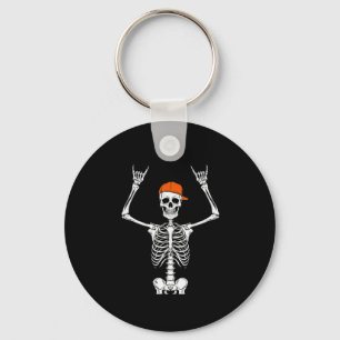 Porte-clés Skeleton Casquette Patinage Cool Halloween Punk Ro