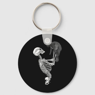 Porte-clés Skeleton Cat Art For Men Femme Feline Costume Hall