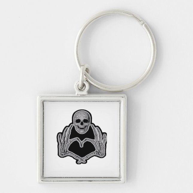 Porte-clés Skeleton Heart Hands Classic (Devant)