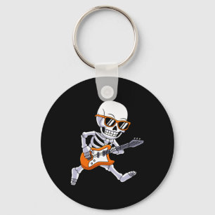 Porte-clés Skeleton Jouer Guitare Rock Et Roll Boys Enfants