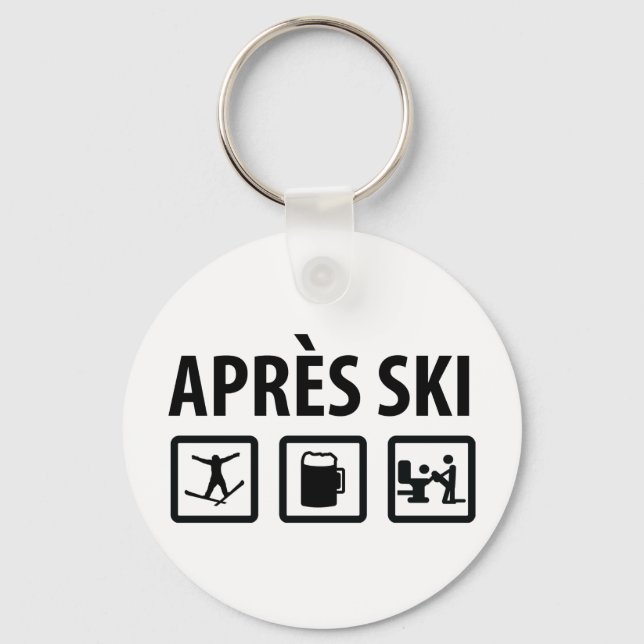 Porte-clés ski d'apres (Recto)