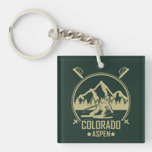 Porte-clés Ski d'Aspen Colorado