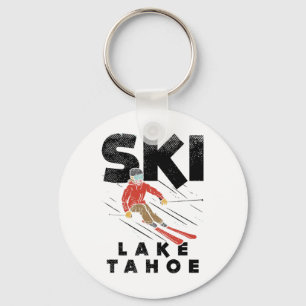 Porte-clés Ski Lake Tahoe Conception de ski, Lake Tahoe