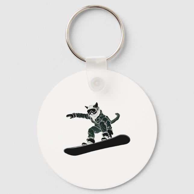 Porte-clés Ski Snowboard Goggings Drôle Ski Snowboard Ca (Recto)