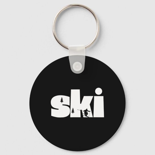 Porte-clés Ski Sur Les Pistes1 (Recto)