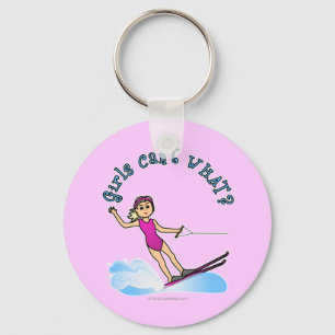 Porte-clés Skieuse aquatique Blonde Femelle