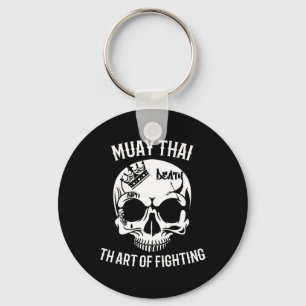 Porte-clés Skull Muay Thai - Nak Muay, Cadeau de Kickboxing
