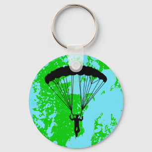 Porte-clés skydiver silhouette
