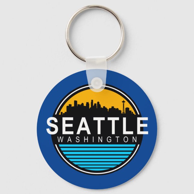 Porte-clés Skyline de Seattle (Recto)