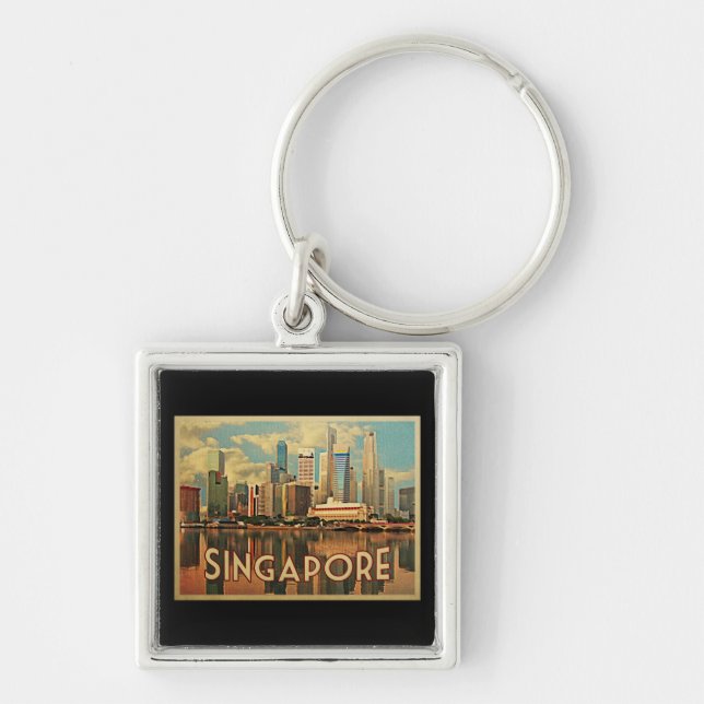 Porte-clés Skyline de Singapour (Devant)