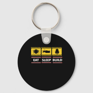 Porte-clés Sleep Eat Build Repeat Building Blocks Bricks