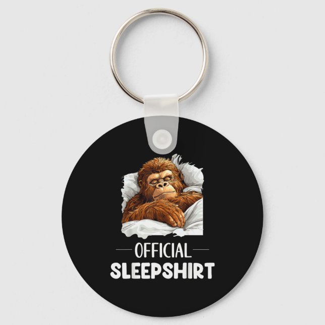 Porte-clés Sleepshirt Sleeng Bigfoot Sasquatch Lovers Pajama  (Recto)