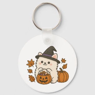 Porte-clés Sleutelhanger Halloween Pomeranian - Cute & Spooky