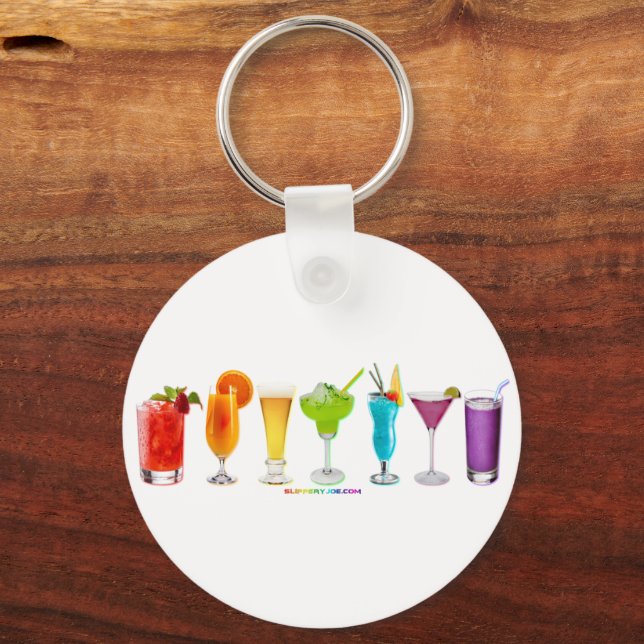 Porte-clés SlipperyJoe's cheers alcools cocktails LGBTQIA gay (Verso)