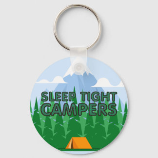 Porte-clés Slogan de sommeil des campeurs TEE