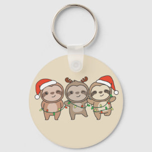 Porte-clés Sloth Christmas Christmas Animaux mignons Sloth Ke