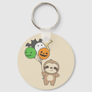 Porte-clés Sloth Halloween Balloons Enfants mignons Animaux K