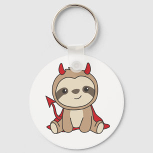 Porte-clés Sloth Halloween Cute Devil Costume sorcier Porte -