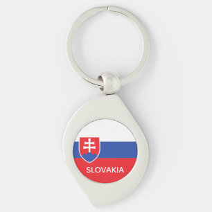 Porte-clés Slovaquie Drapeau Slovaque Emblème Europe