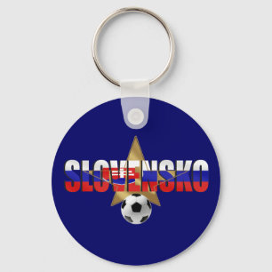 Porte-clés Slovensko soccer star football ball gifts