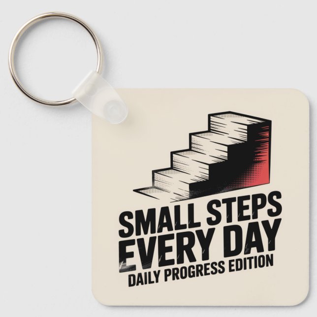 Porte-clés Small Steps Every Day (Recto)