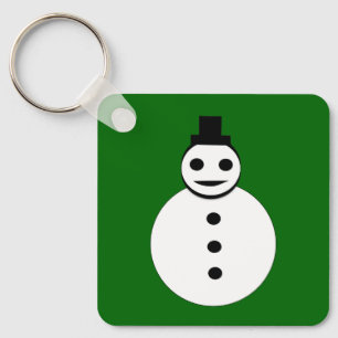 Porte-clés Smiling Noël Snowman Custom