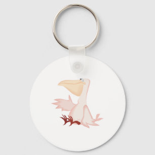 Porte-clés smiling pink pelican