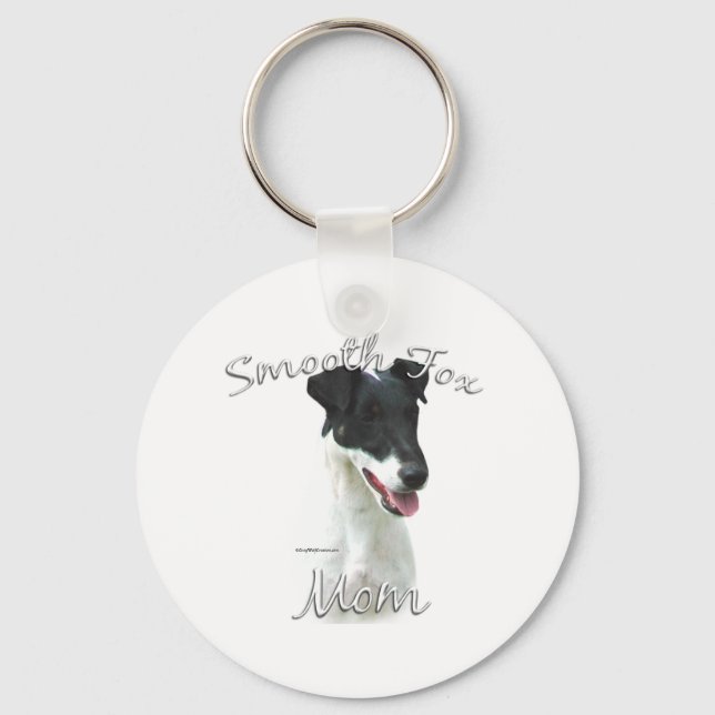 Porte-clés Smooth Fox Terrier Maman 2 (Recto)
