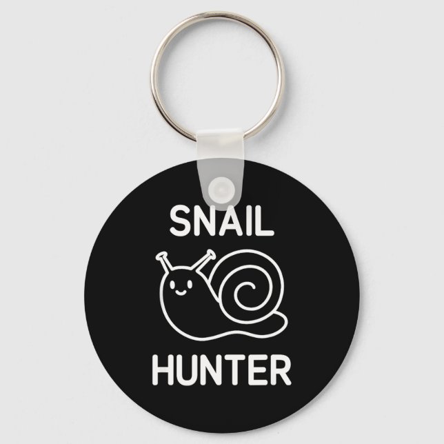 Porte-clés Snail Hunter, Funny, Jokes, Sarcastic  (Recto)