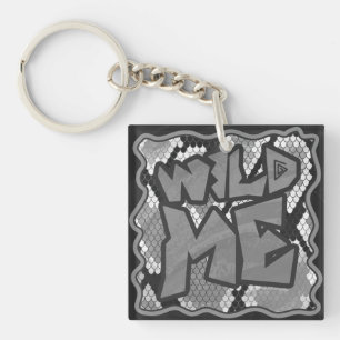 Porte-clés Snake Yellow et Gold Print