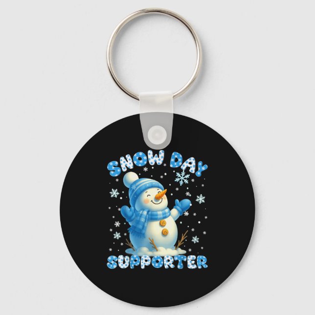 Porte-clés Snow Day Suprter Cute Snowman Snowflake Christmas  (Recto)